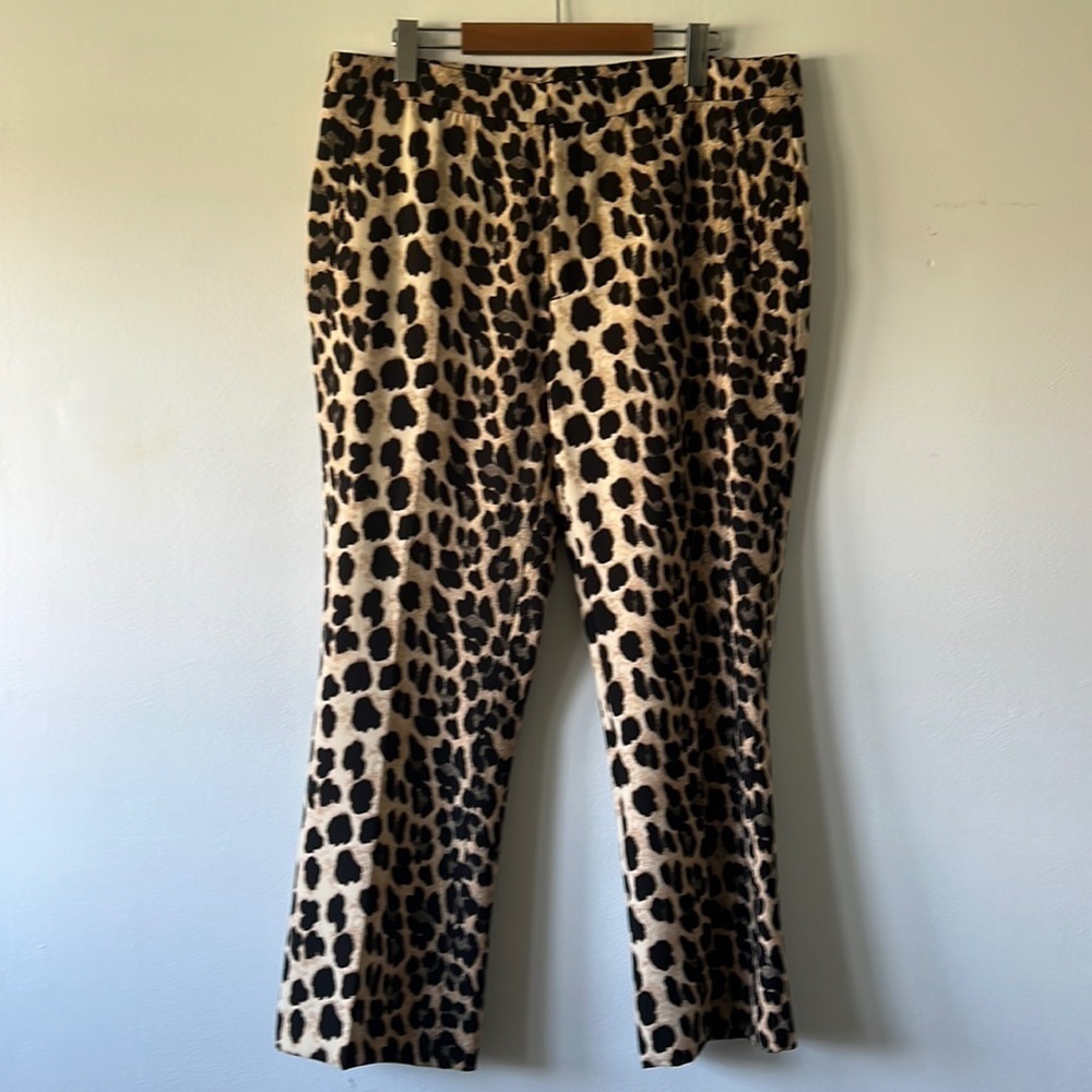 ZARA Ankle Length Cheetah Print Pants